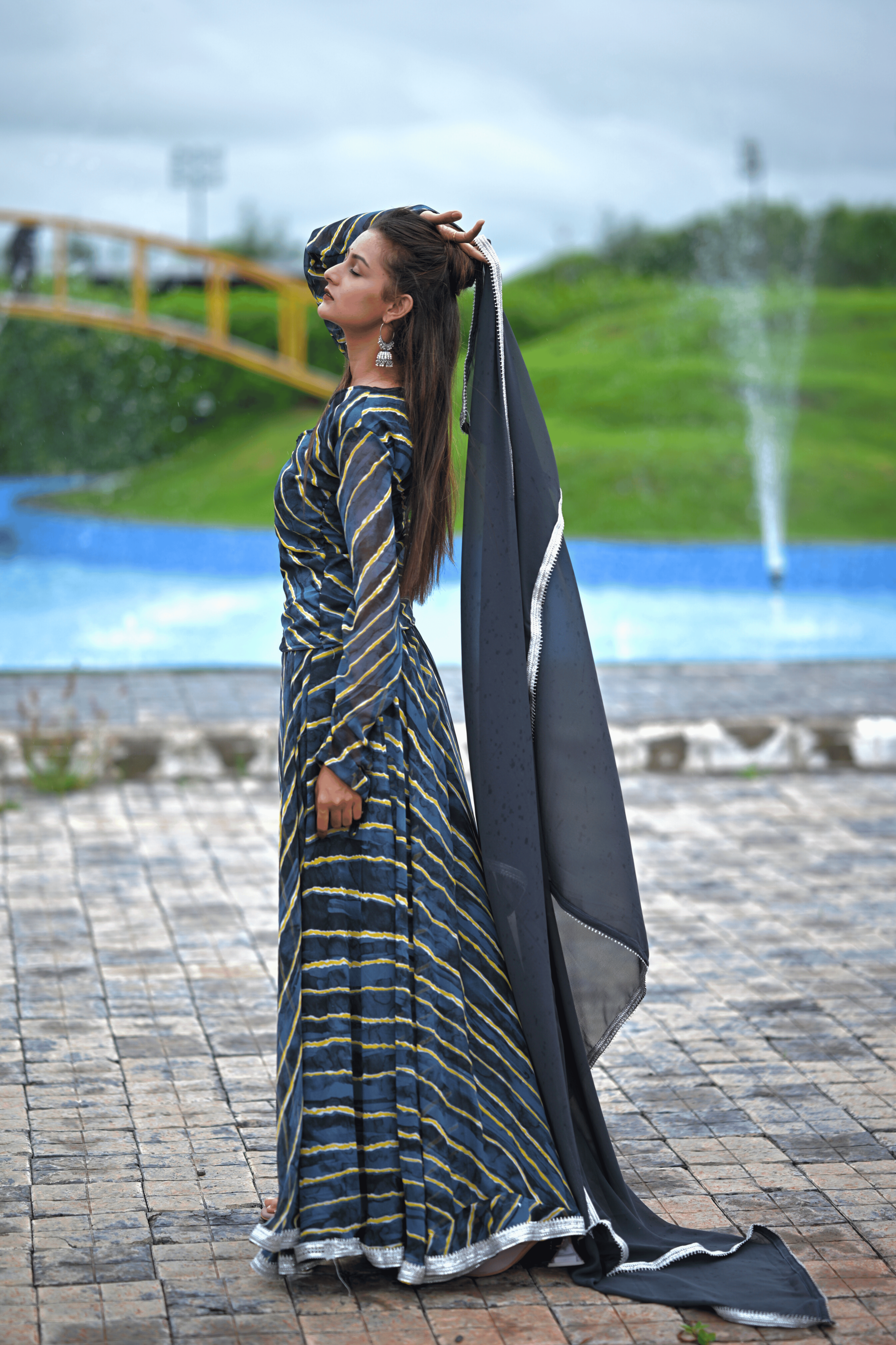 Meher - Neelambar Anarkali Set