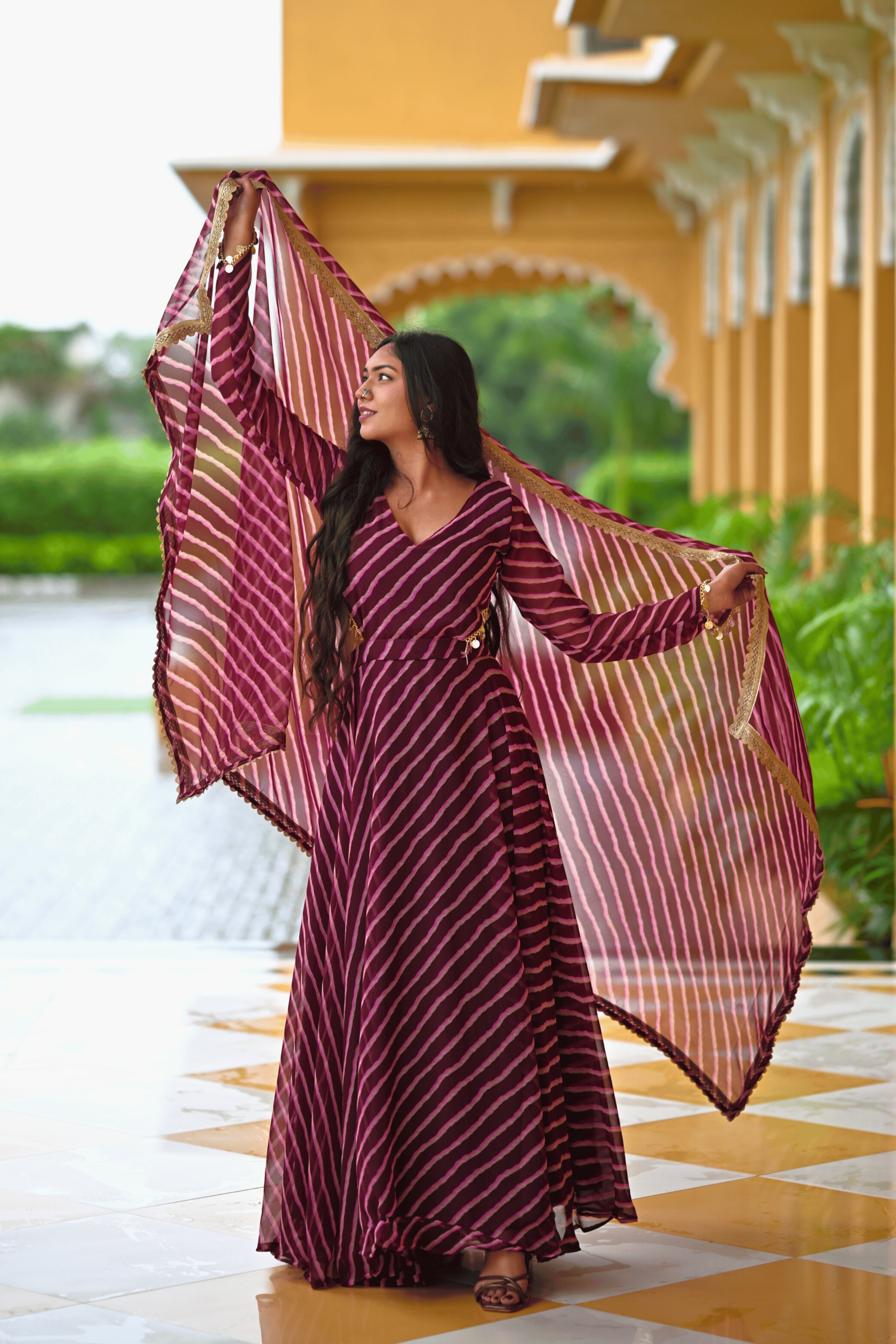 Meher - Gulnaar Straight-Cut Kurta Set with Dupatta