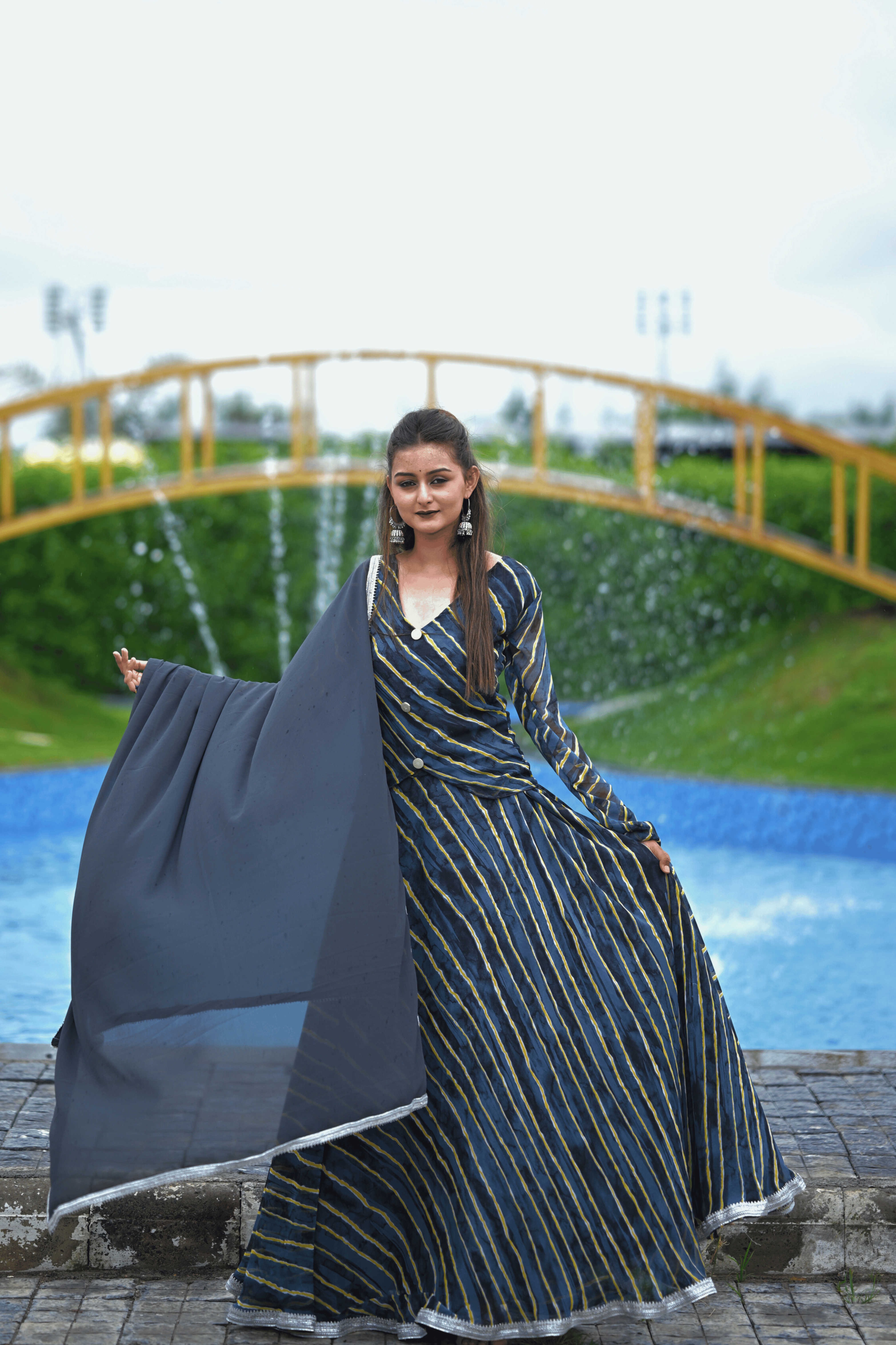 Meher - Neelambar Anarkali Set