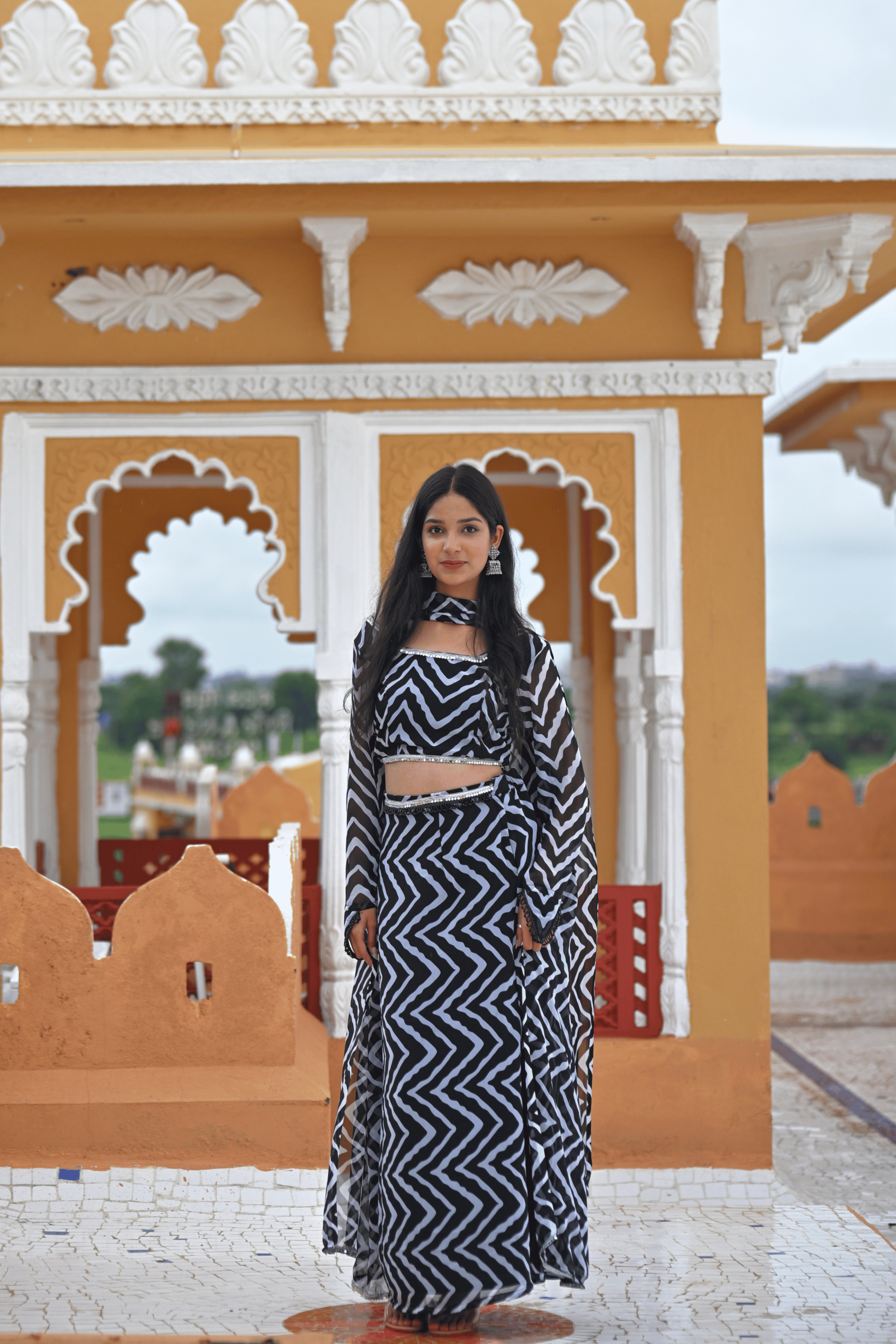 Meher Pehli Leher Anarkali Suit