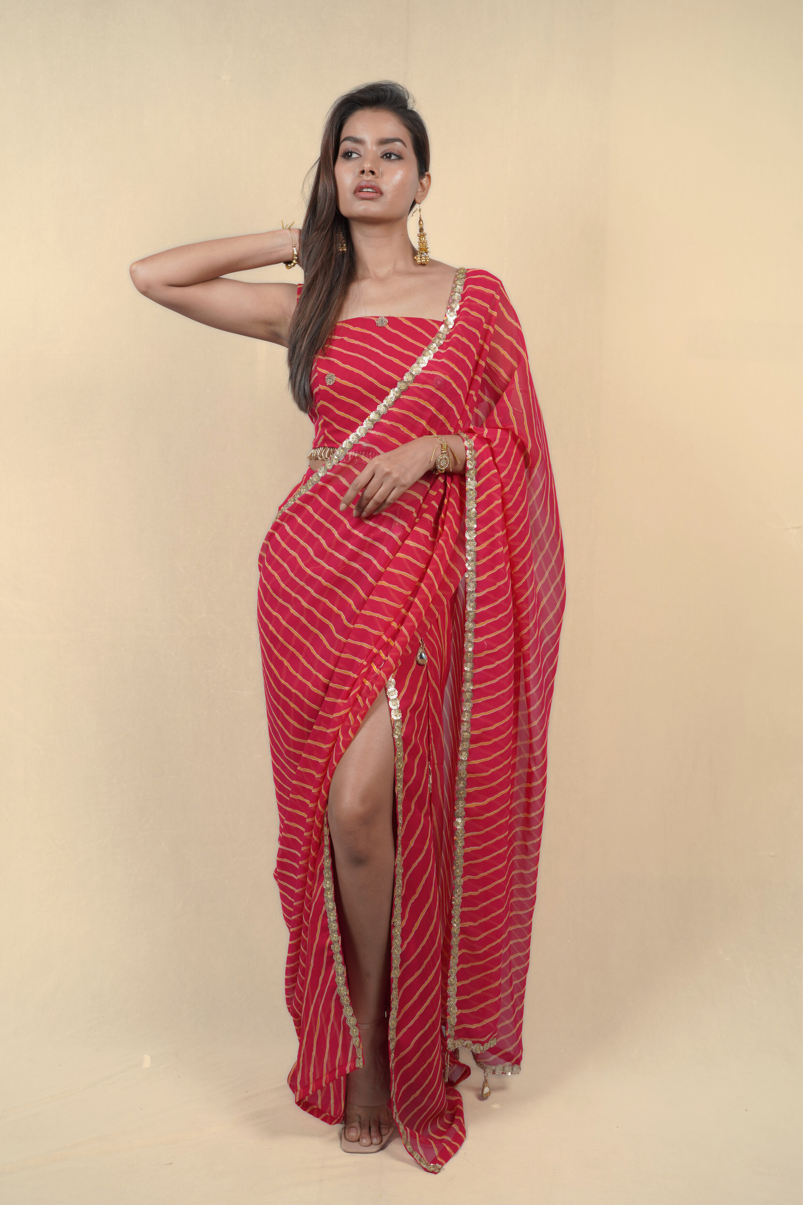 Coastal Waves Lehriya Lehenga Set