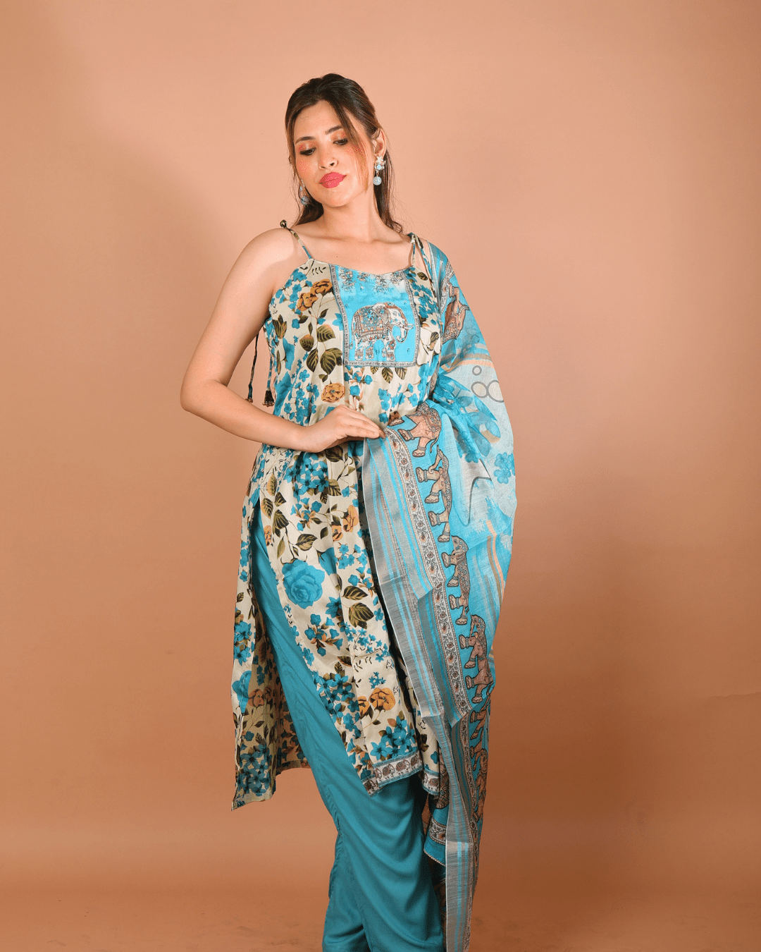Azure Garden Suit Set - Sukkoon Clothing