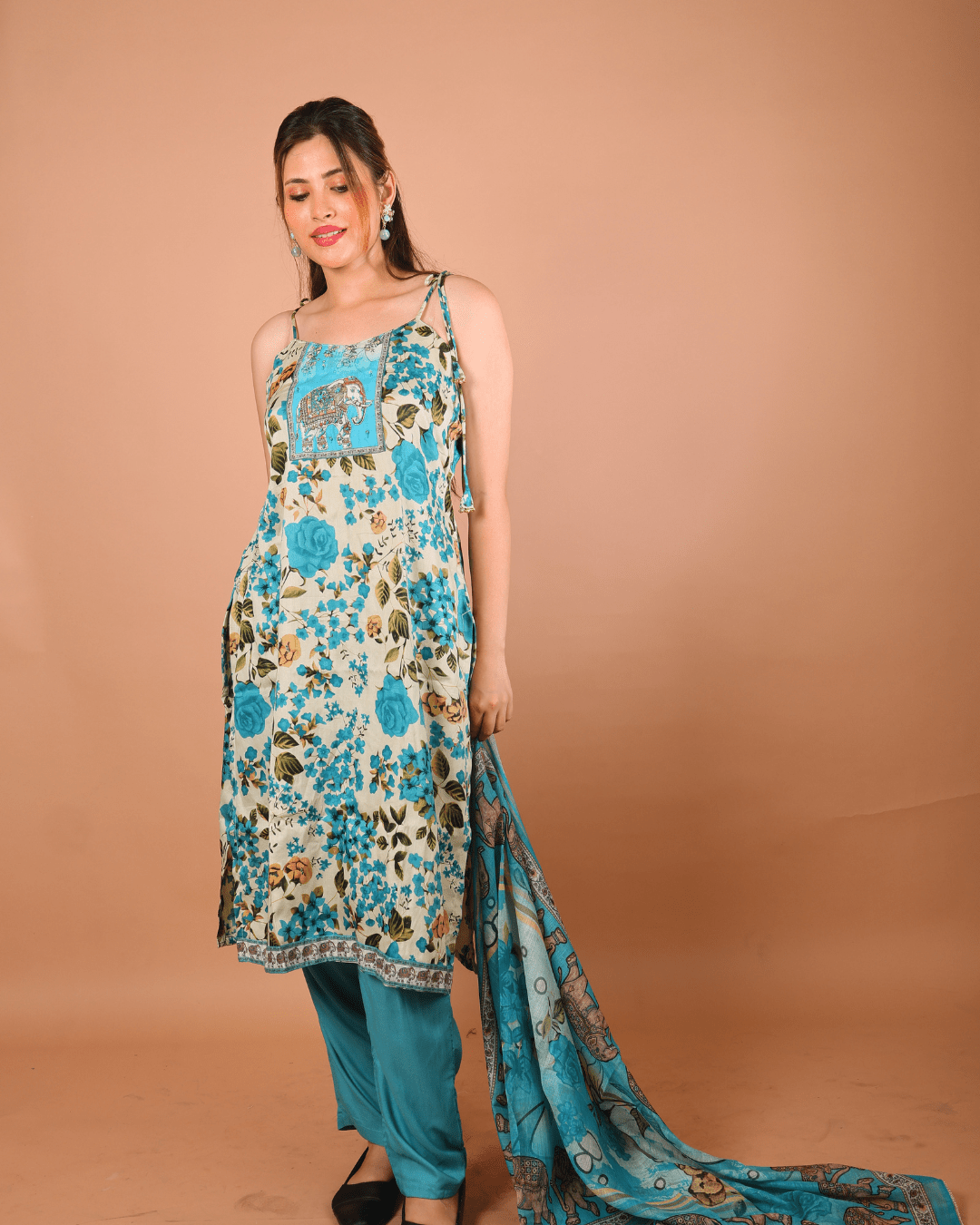 Azure Garden Suit Set - Sukkoon Clothing