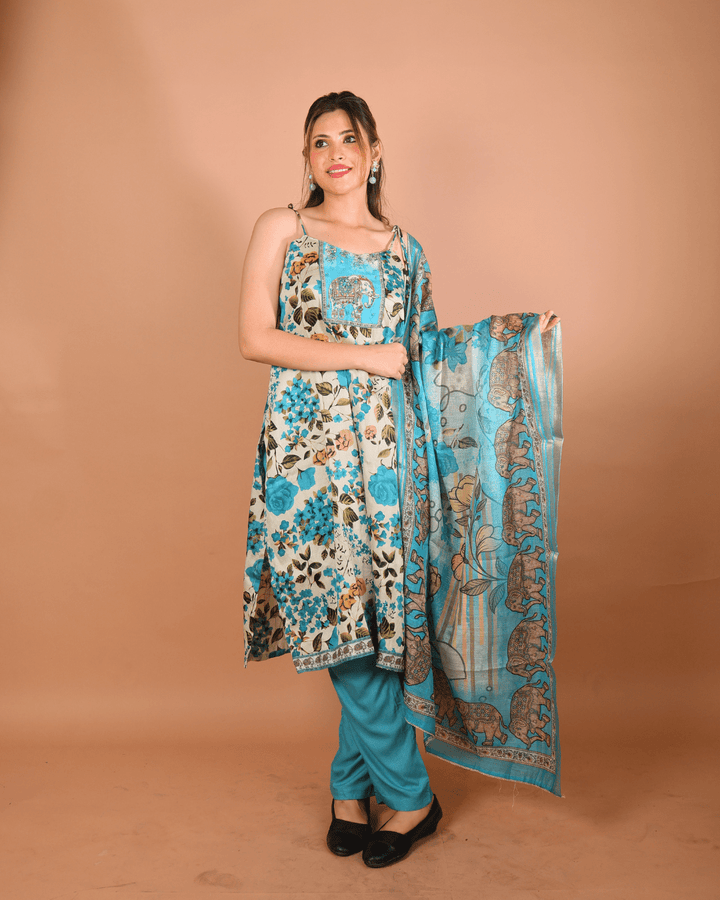 Azure Garden Suit Set - Sukkoon Clothing