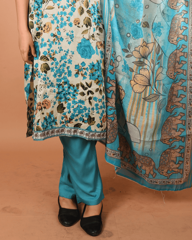 Azure Garden Suit Set
