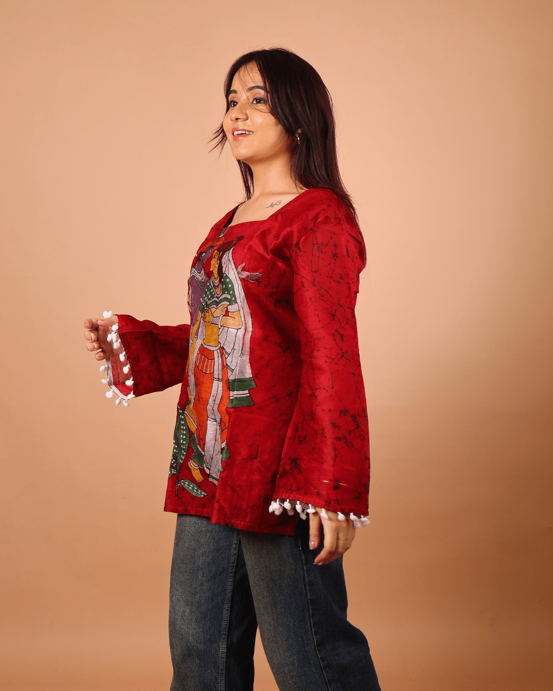 Desi Drip Crimson Charm - Sukkoon Clothing