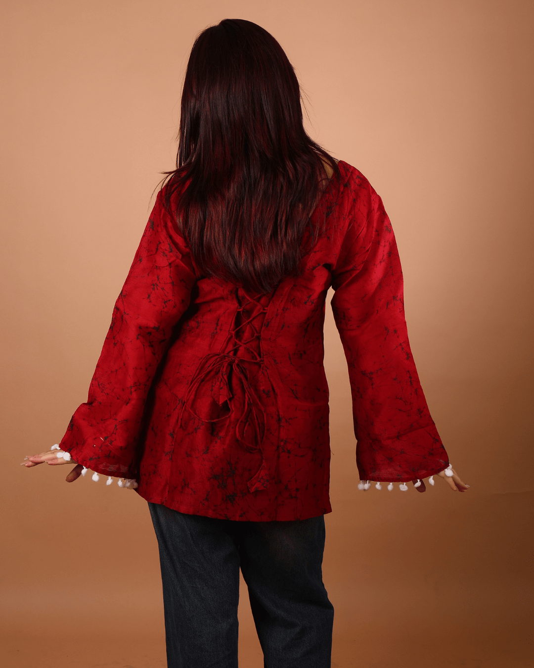 Desi Drip Crimson Charm - Sukkoon Clothing