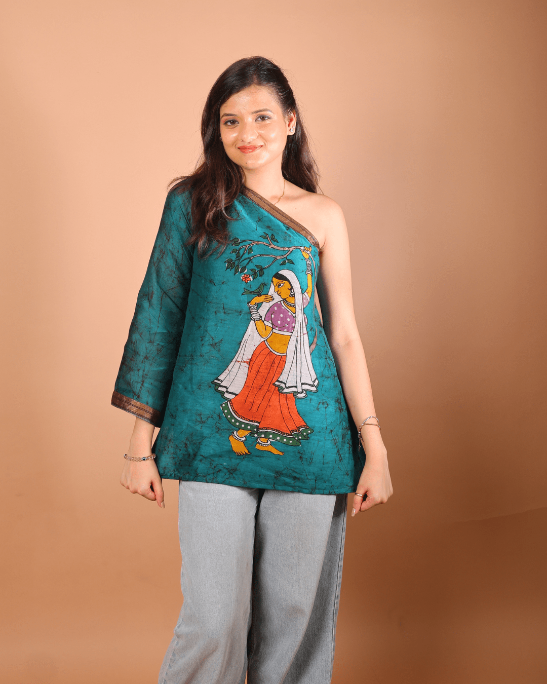 Emerald Muse One-Shoulder Top - Sukkoon Clothing