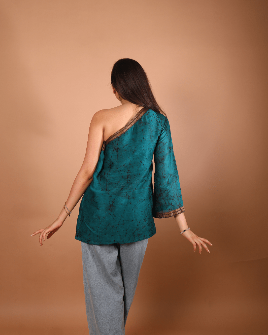 Emerald Muse One-Shoulder Top - Sukkoon Clothing
