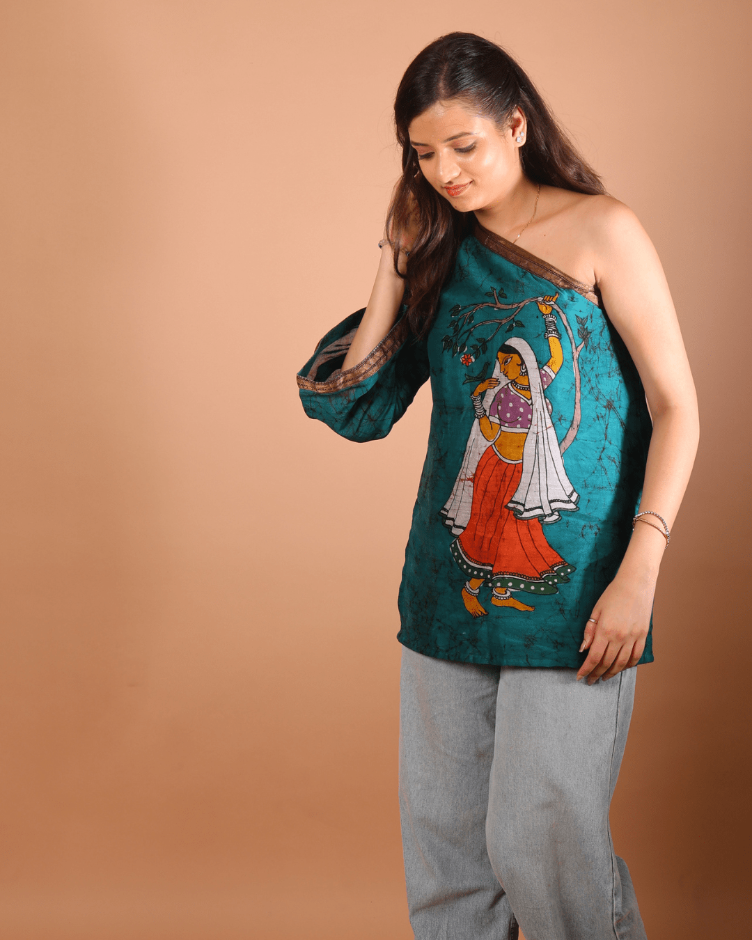 Emerald Muse One-Shoulder Top - Sukkoon Clothing