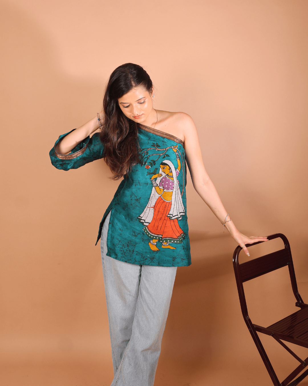 Emerald Muse One-Shoulder Top - Sukkoon Clothing