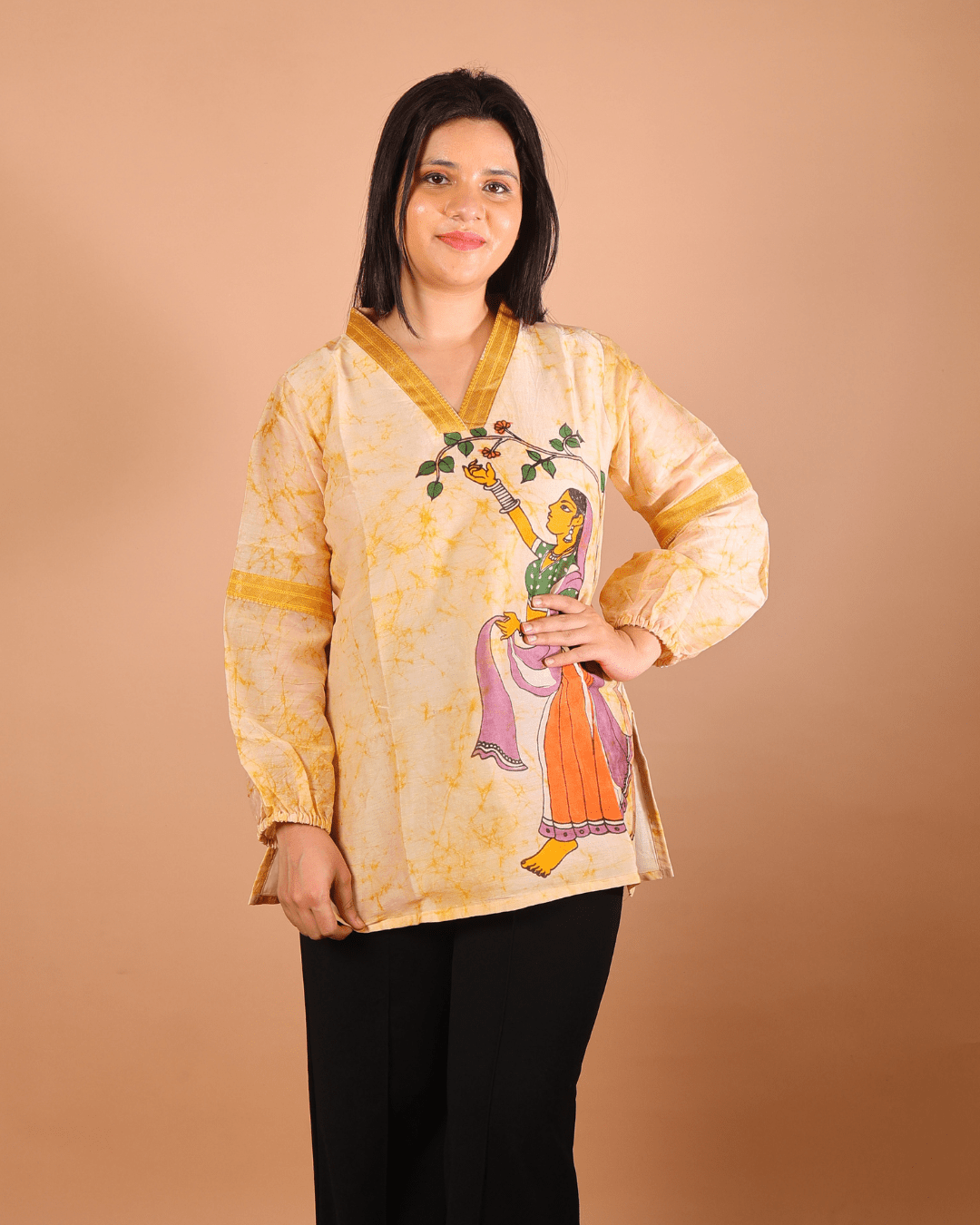 Golden Bloom Top - Sukkoon Clothing