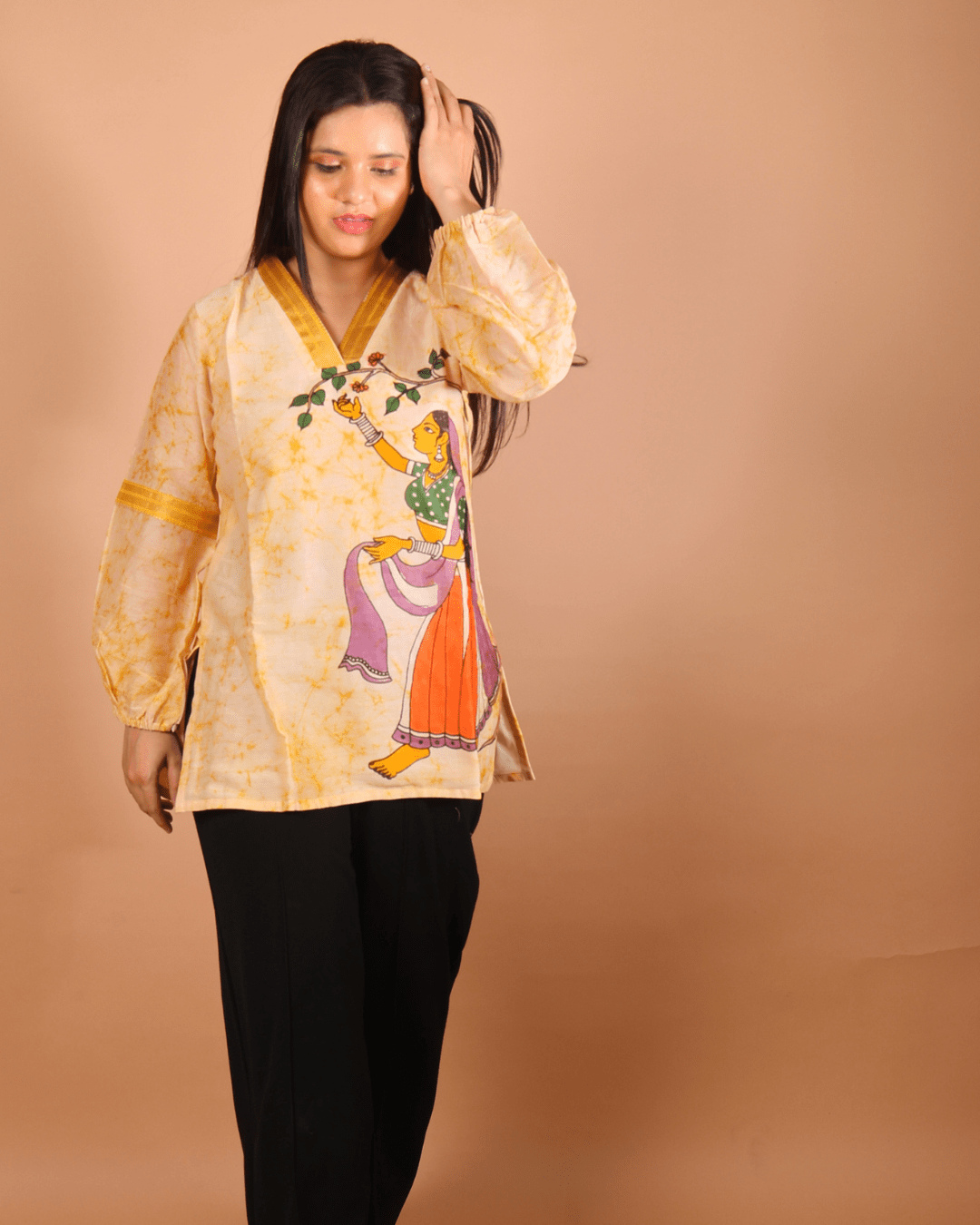 Golden Bloom Top - Sukkoon Clothing