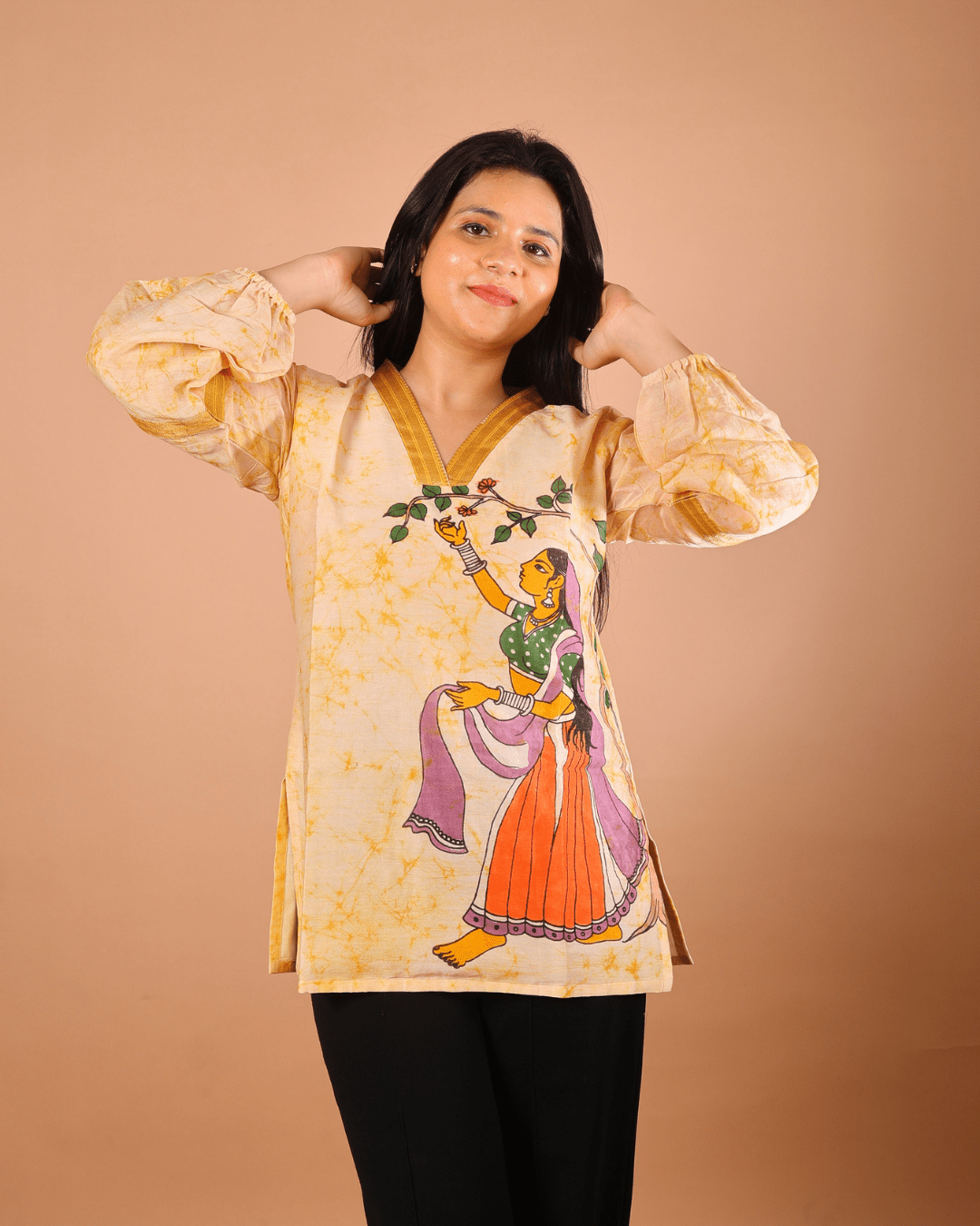 Golden Bloom Top - Sukkoon Clothing