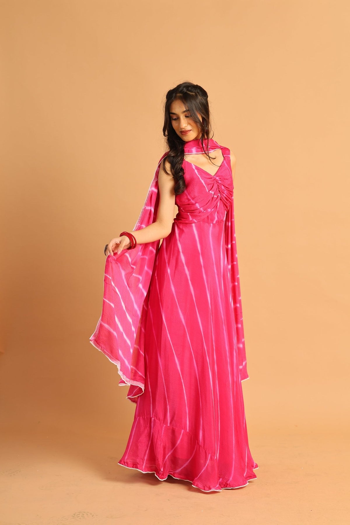 Gulabi Leheriya Rani - Sukkoon Clothing