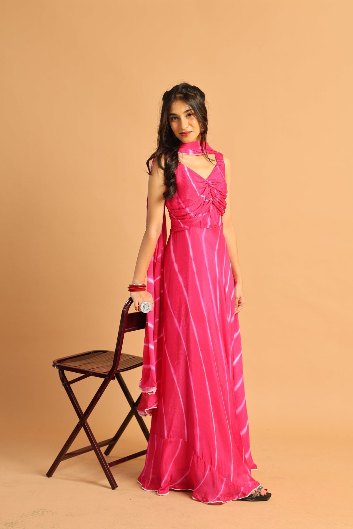 Gulabi Leheriya Rani - Sukkoon Clothing