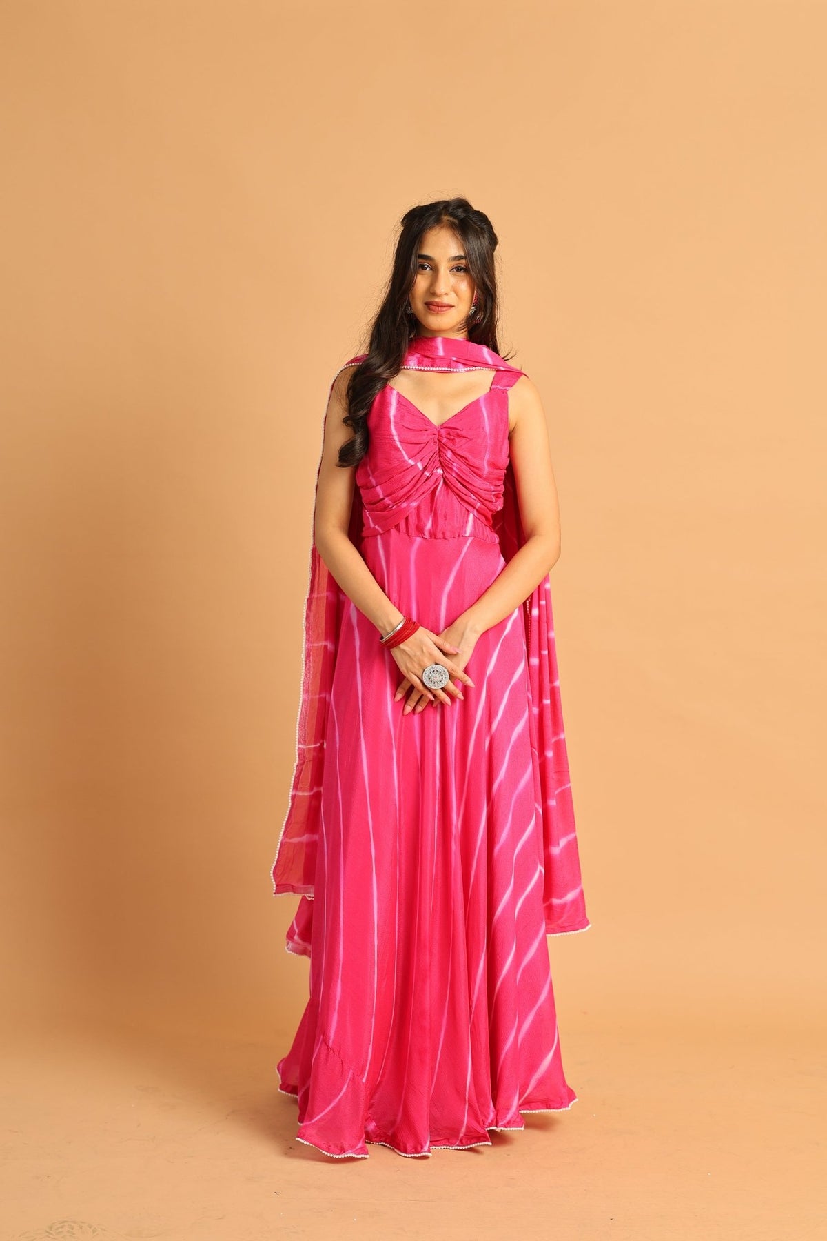 Gulabi Leheriya Rani - Sukkoon Clothing