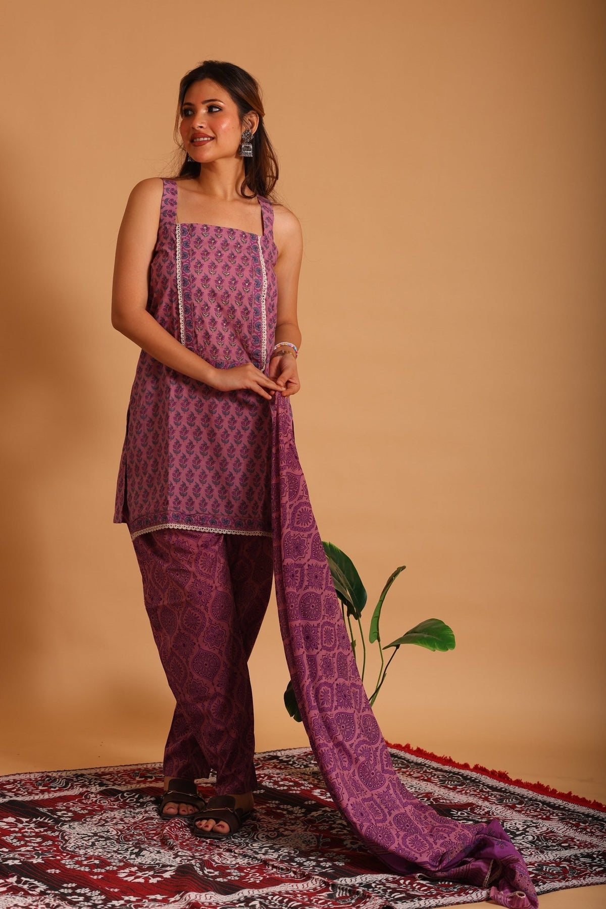 Lavender Heritage Suit - Sukkoon Clothing
