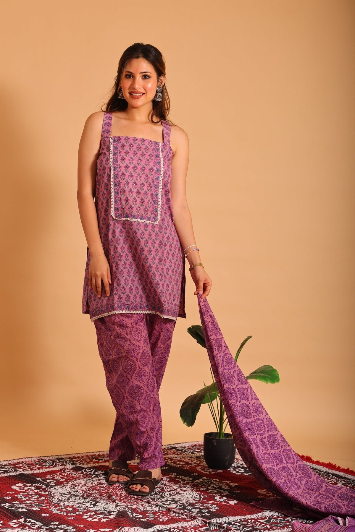Lavender Heritage Suit - Sukkoon Clothing