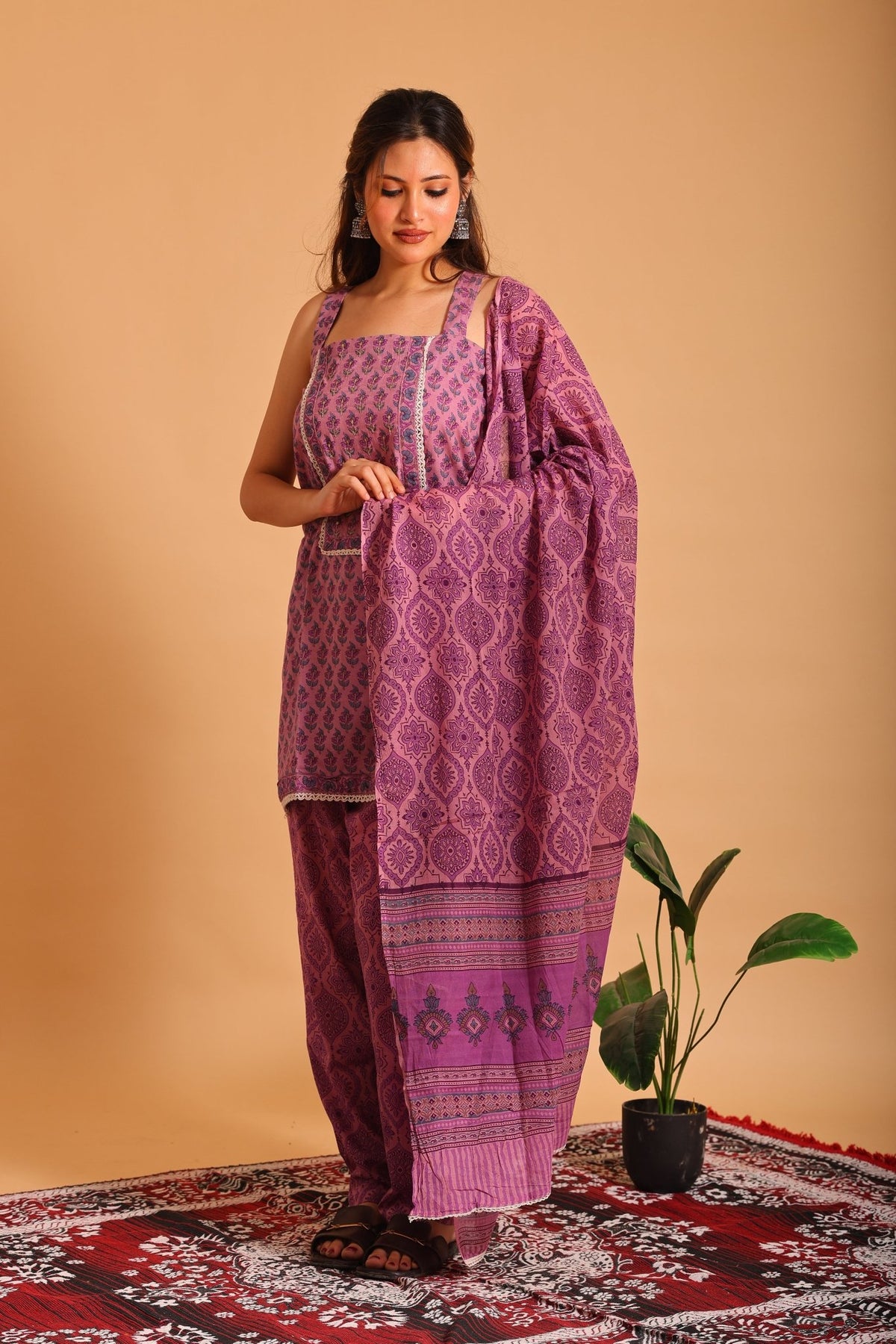 Lavender Heritage Suit - Sukkoon Clothing
