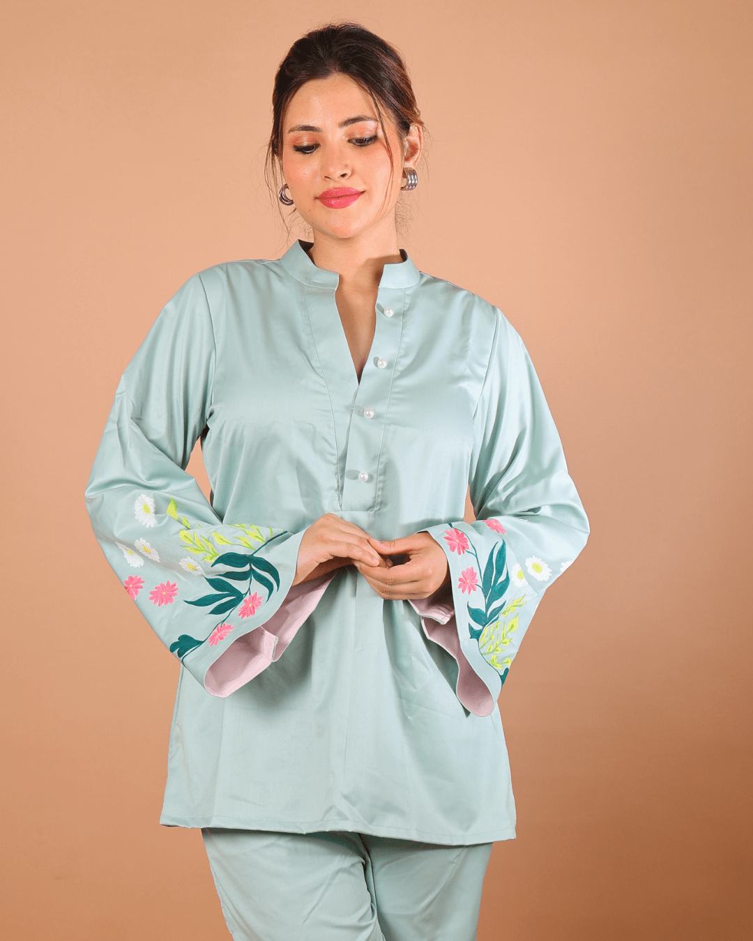 Sage Bloom Co-Ord Set - Sukkoon Clothing