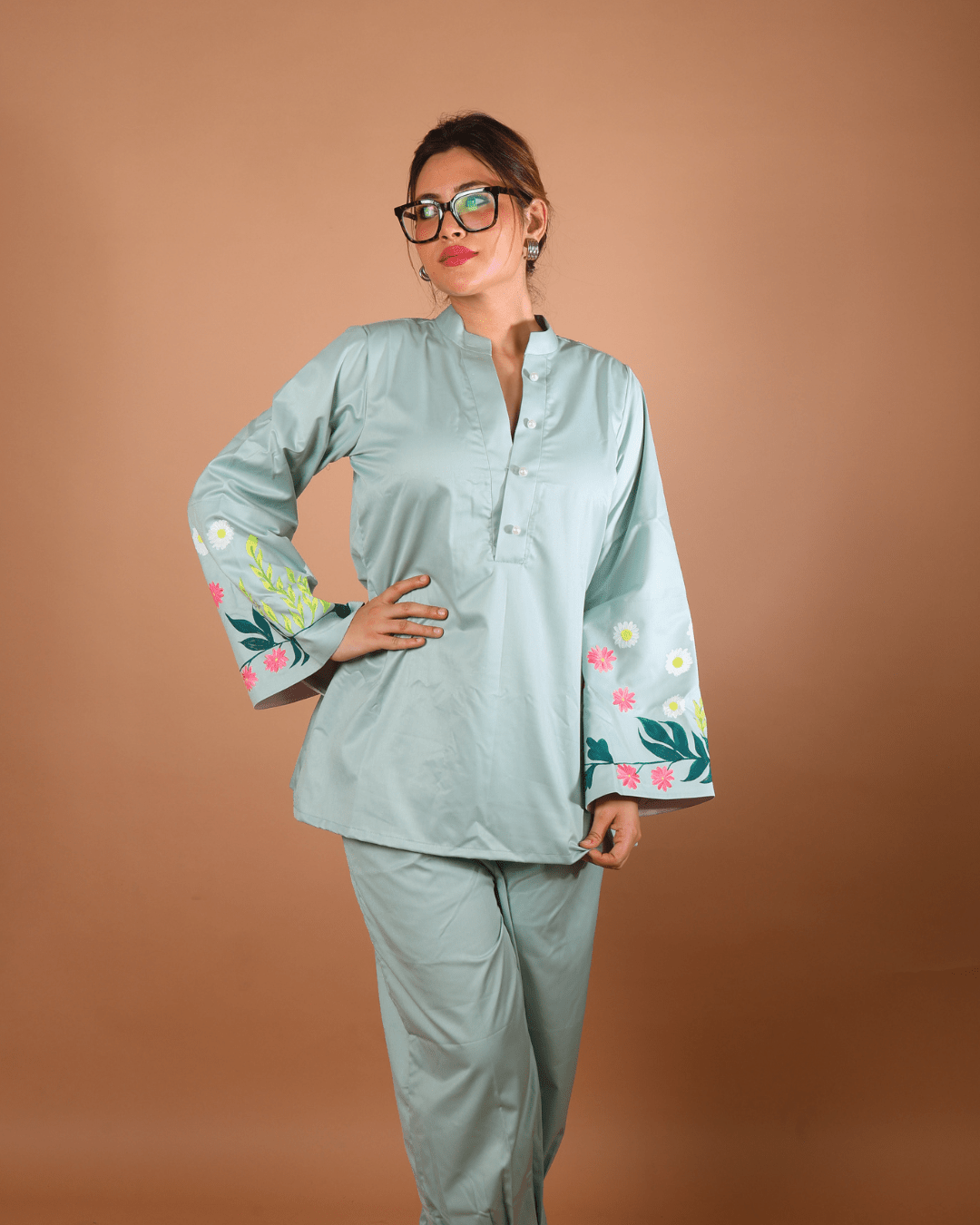Sage Bloom Co-Ord Set - Sukkoon Clothing