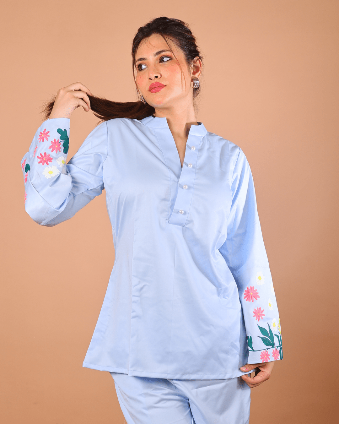 Sky Bloom Co-Ord Set - Sukkoon Clothing