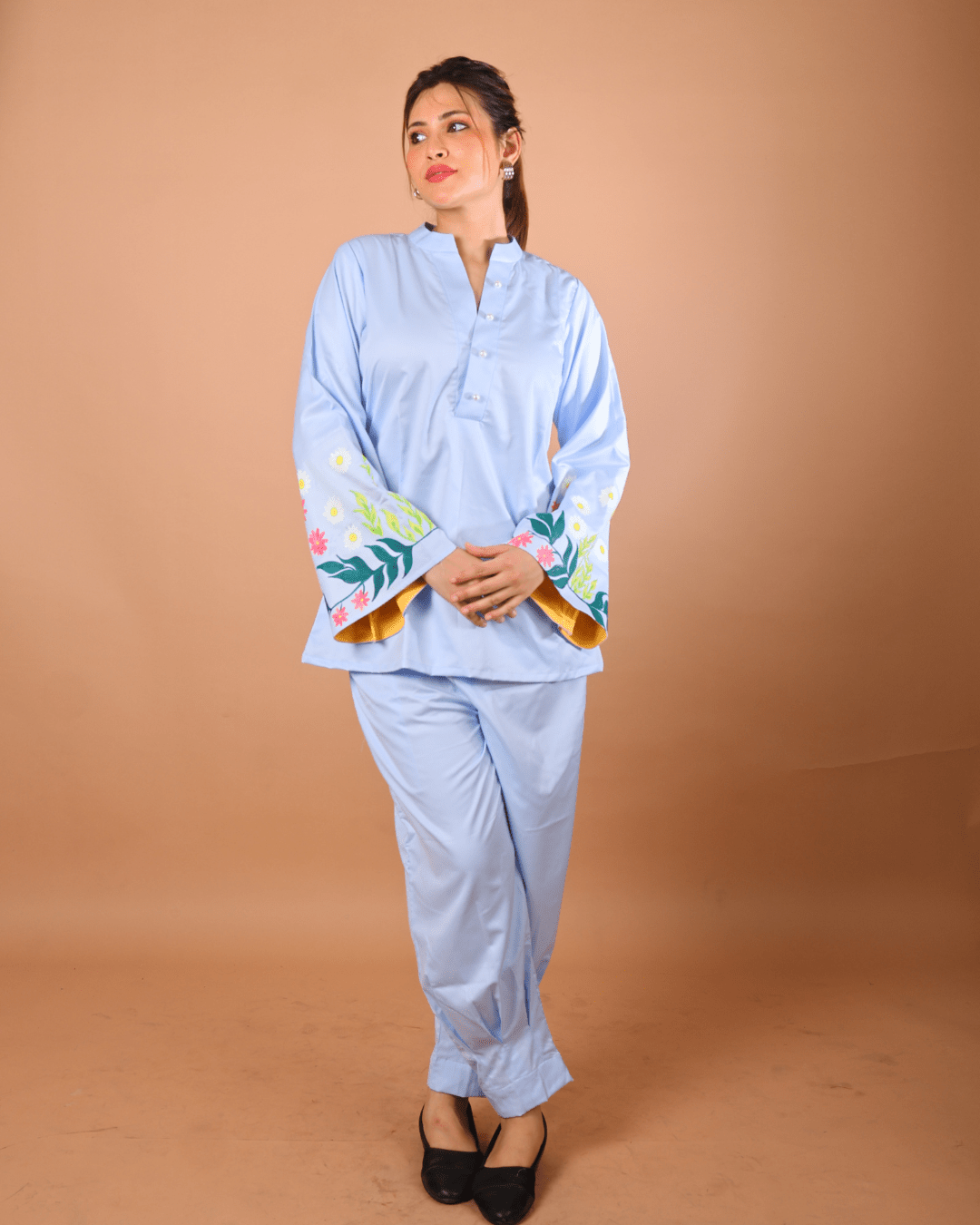 Sky Bloom Co-Ord Set - Sukkoon Clothing